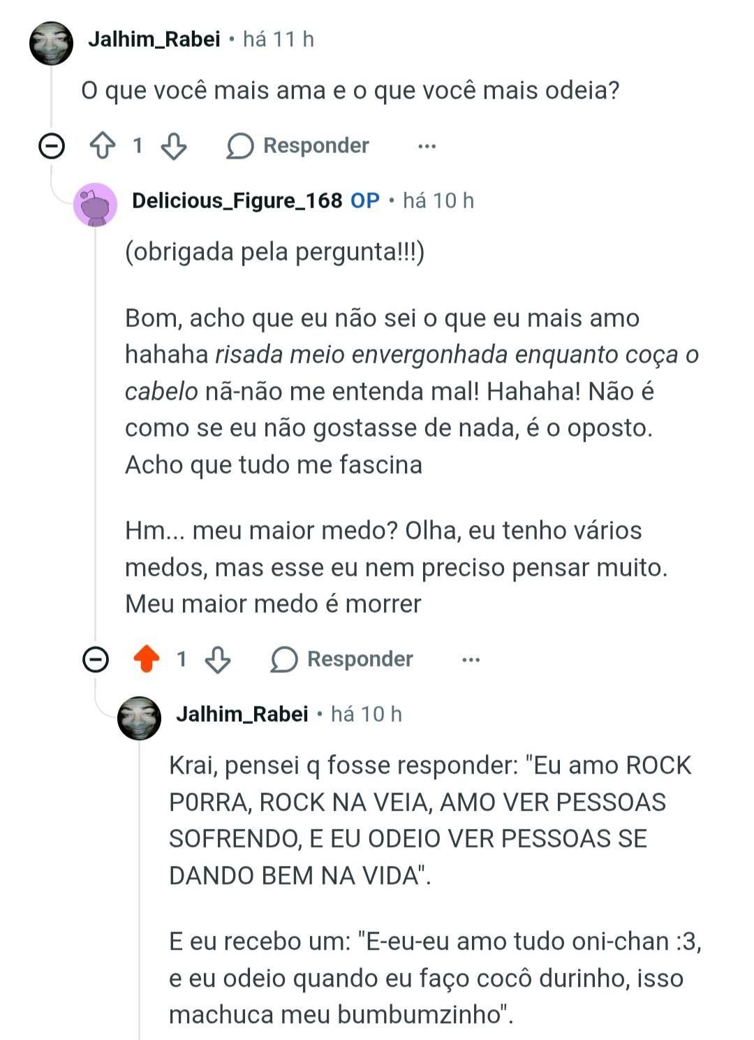 Contexto: ela respondeu como c fosse o personagem do livro dela (white woman moment)