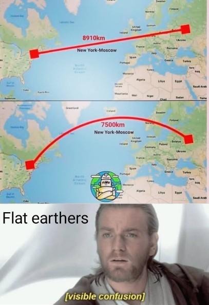 Confused flat earhers